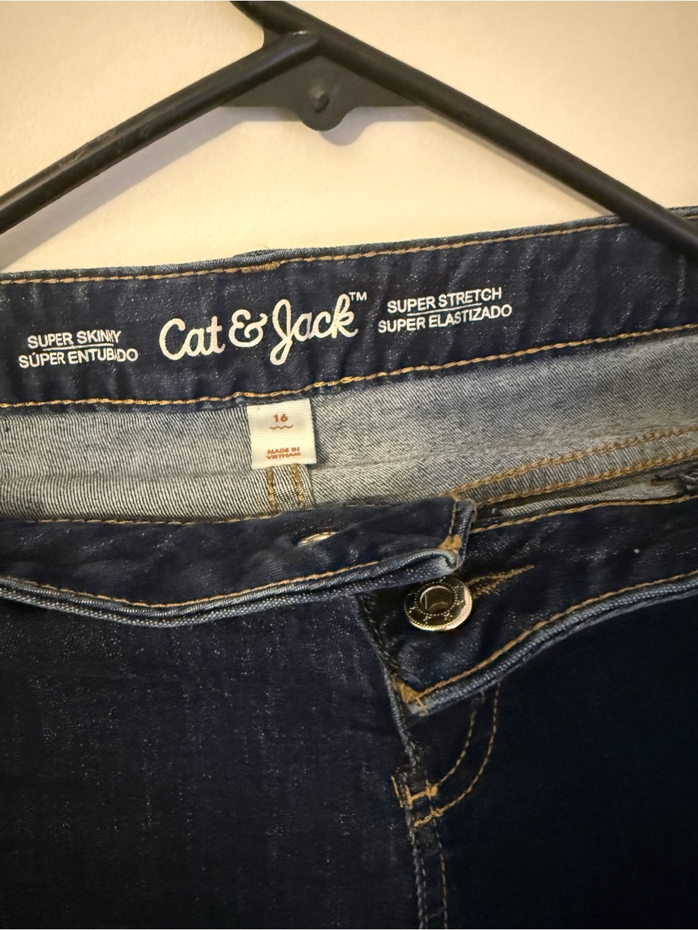 Cat & Jack Super Skinny Indigo Blue Jeans